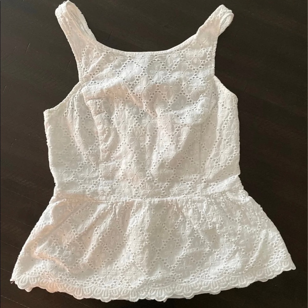 Lilly Pulitzer Lace Peplum Top